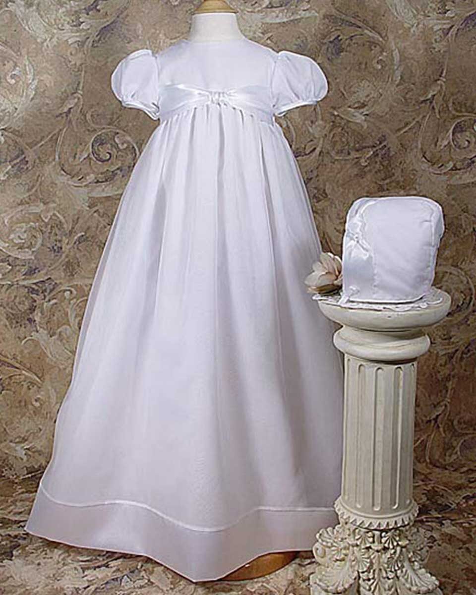 organza christening gown