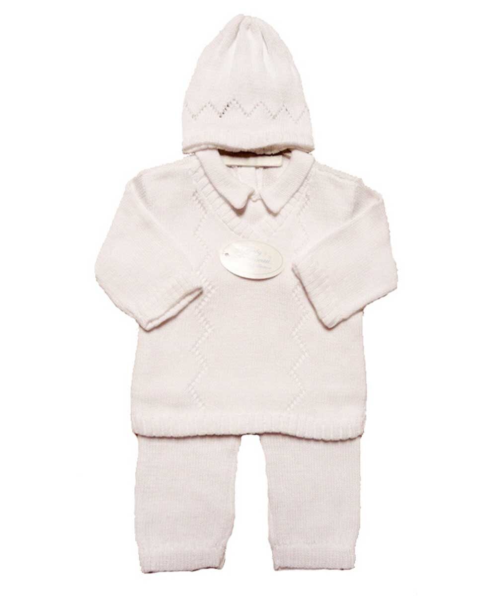 baby boy white sweater outfit
