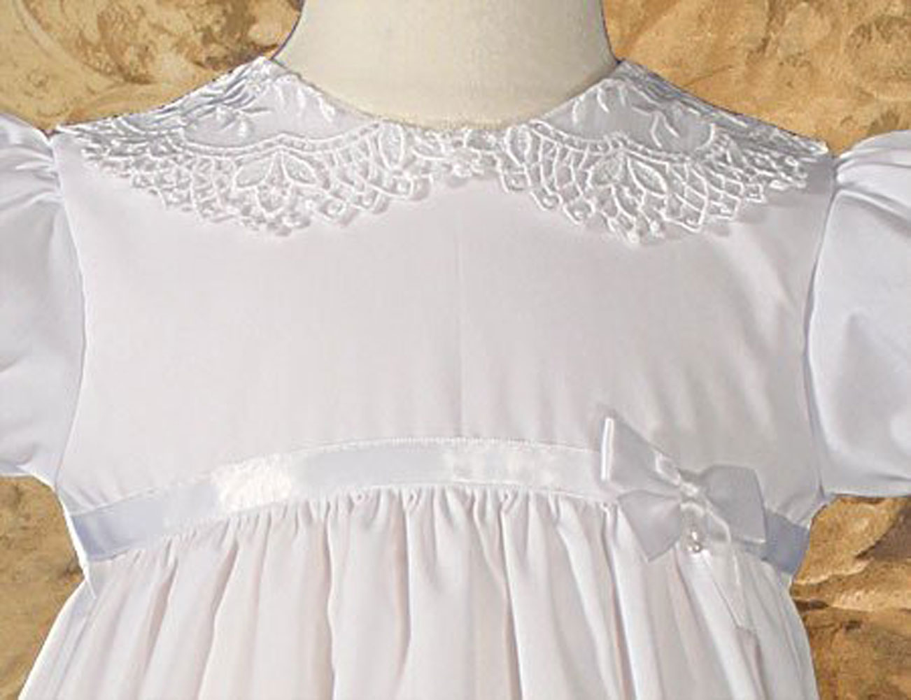 cotton baptism gown