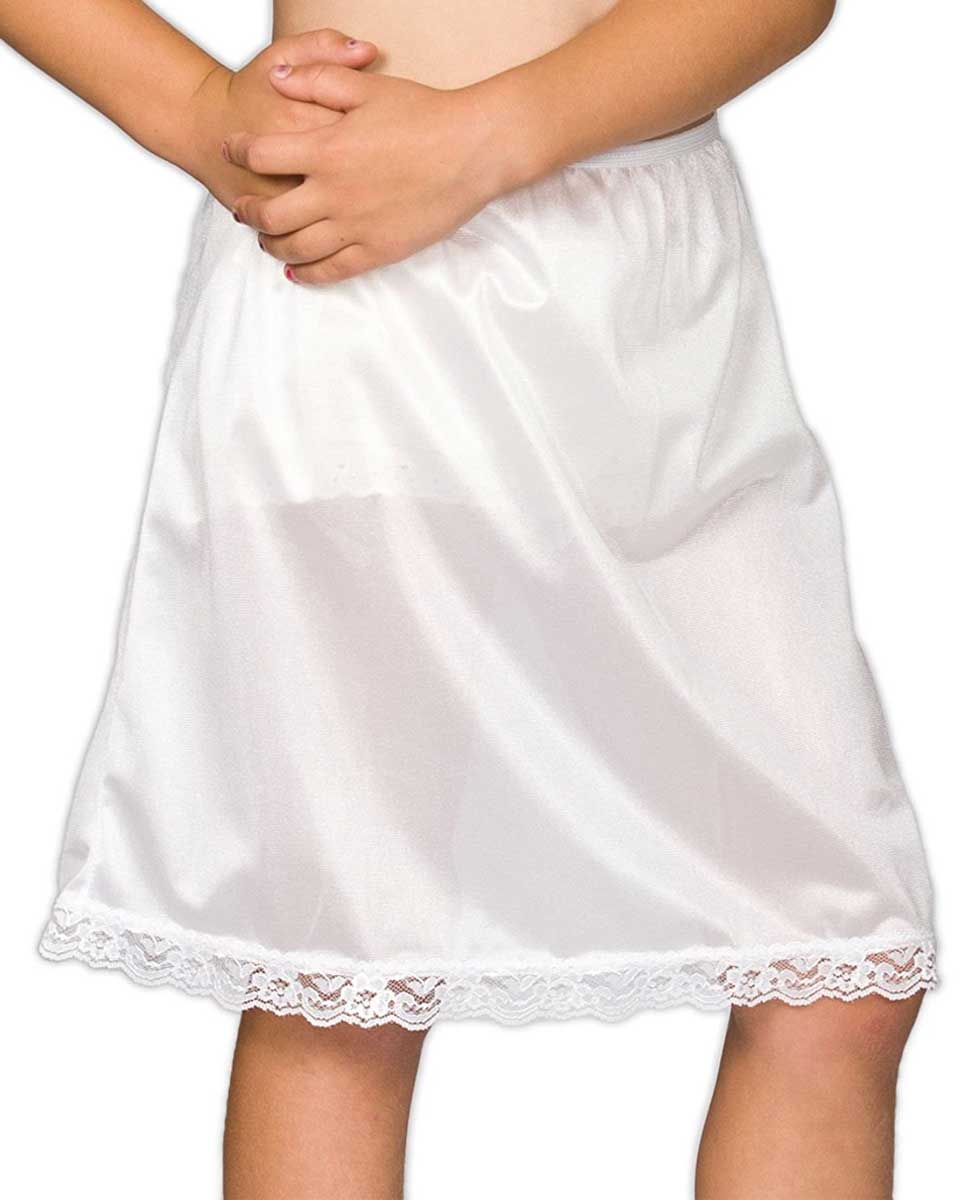 lace hem slip