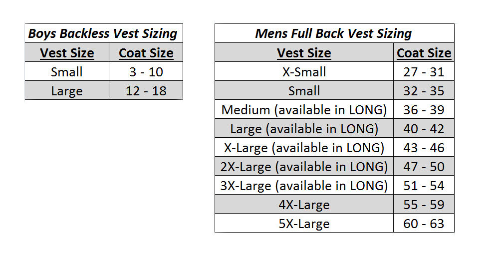 Mens Bow Tie Size Chart